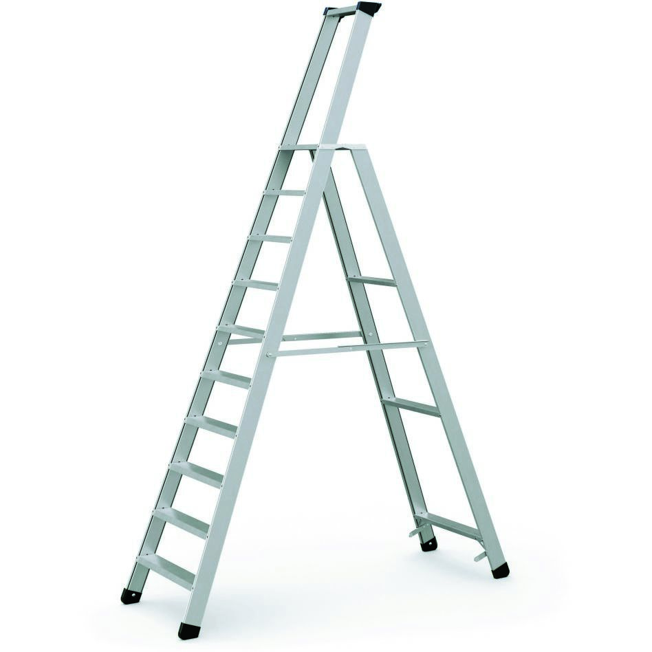 Zarges 40340 Seventec Z500 platformtrap inklapb - 1 x 10 treden L = 3,05m